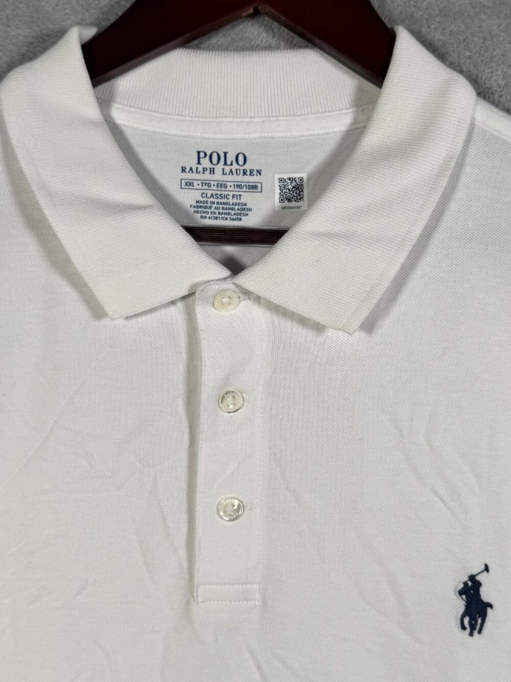 Polo Ralph Lauren Shirt Mens XXL White Classic Fit Stretch Mesh Pique $118